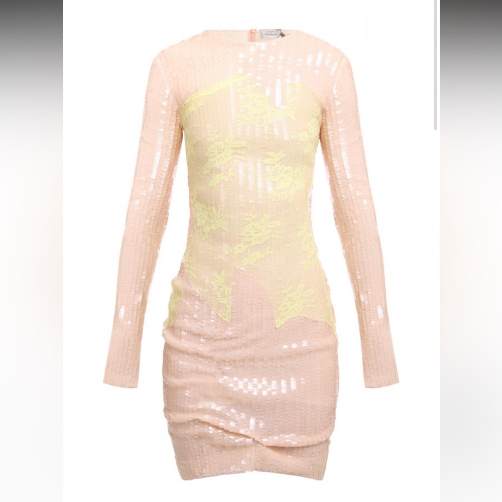 NWOT PREEN BY THORNTON BREGAZZI SEQUIN mini dress, size S
